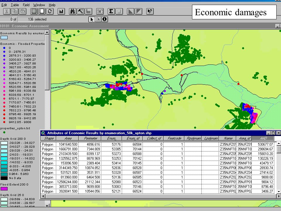 Economic-damage assessment view.